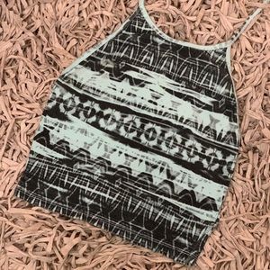 Abstract halter top